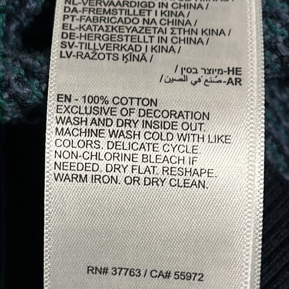 Penguin Munsingwear Multi Blue Pattern Long Sleeve Crew Neck Sweater 2X - Picture 8 of 8